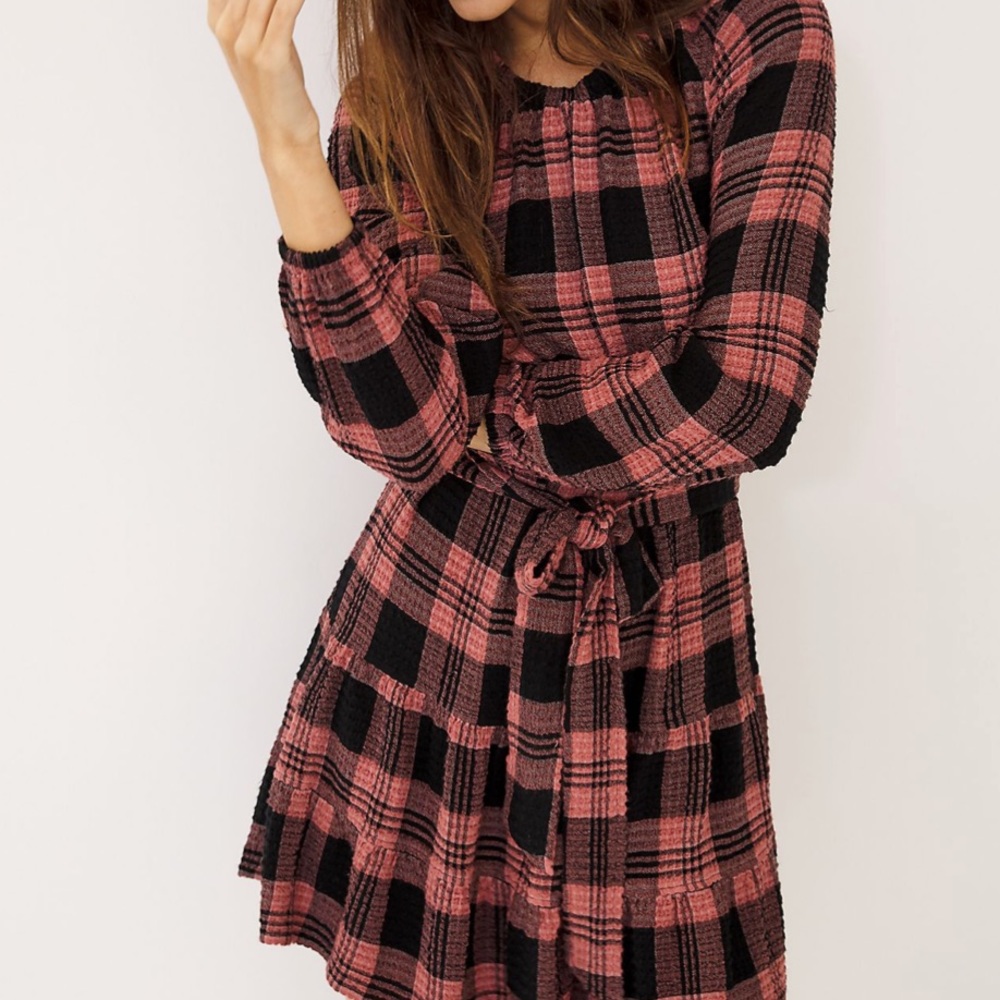 2/$70 🌺 Anthropologie Plaid Dress - Size Small